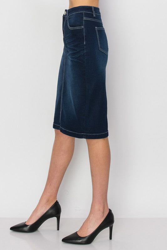 Indigo Demin Skirt