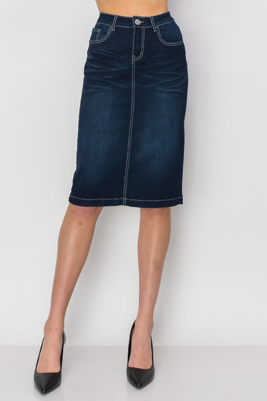 Indigo Demin Skirt